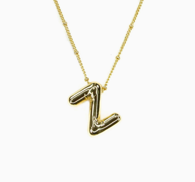 Bubble Initial Necklace