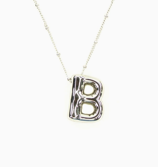 Bubble Initial Necklace