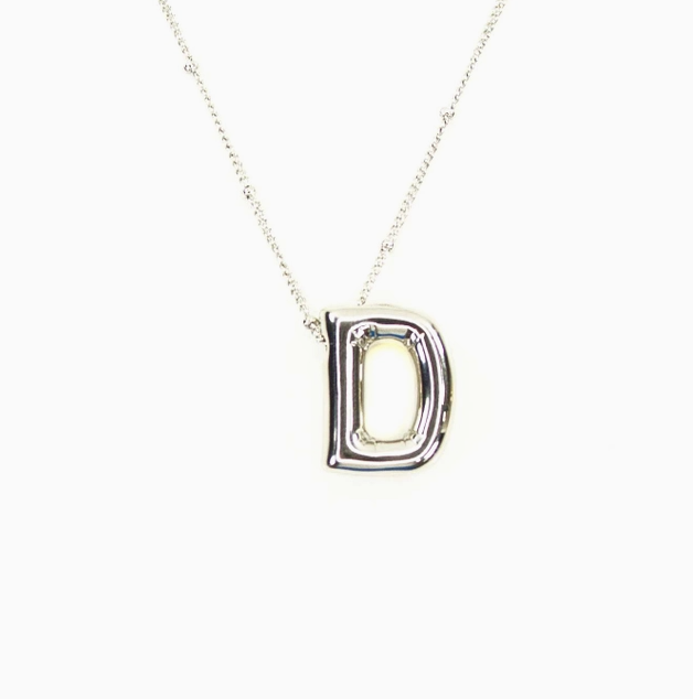 Bubble Initial Necklace