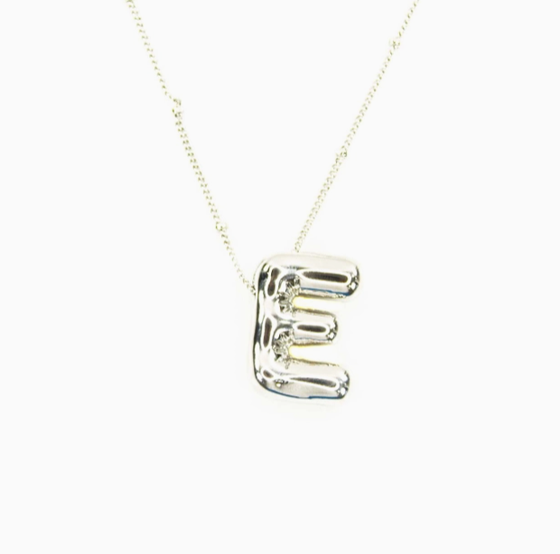 Bubble Initial Necklace