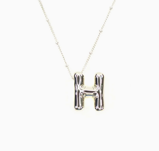 Bubble Initial Necklace