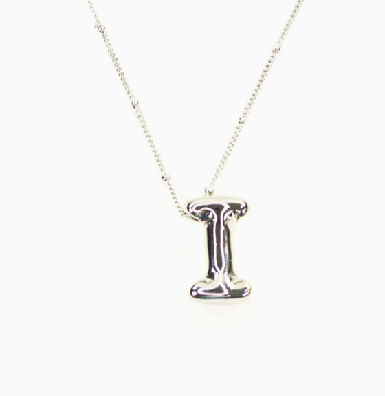 Bubble Initial Necklace