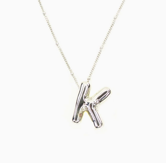 Bubble Initial Necklace