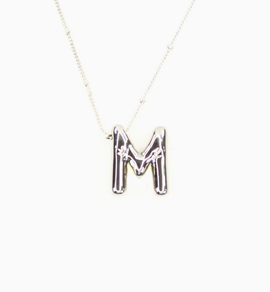 Bubble Initial Necklace