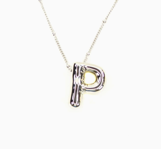 Bubble Initial Necklace