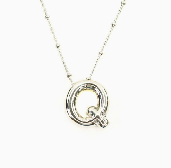 Bubble Initial Necklace