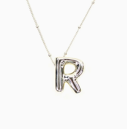 Bubble Initial Necklace