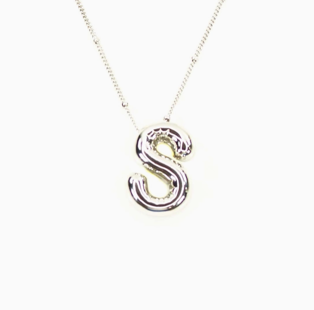 Bubble Initial Necklace