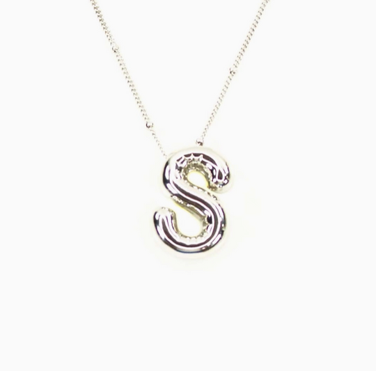 Bubble Initial Necklace