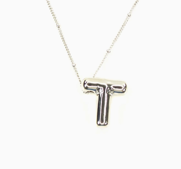 Bubble Initial Necklace