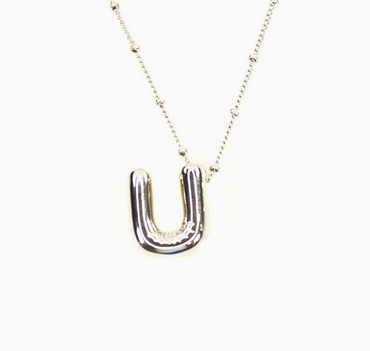 Bubble Initial Necklace