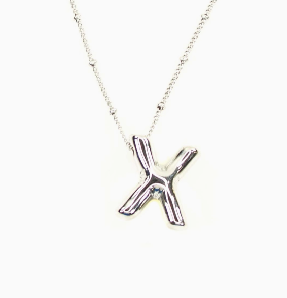 Bubble Initial Necklace