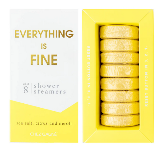 Everything Is Fine Shower Steamers-Sea Salt, Citrus + Neroli