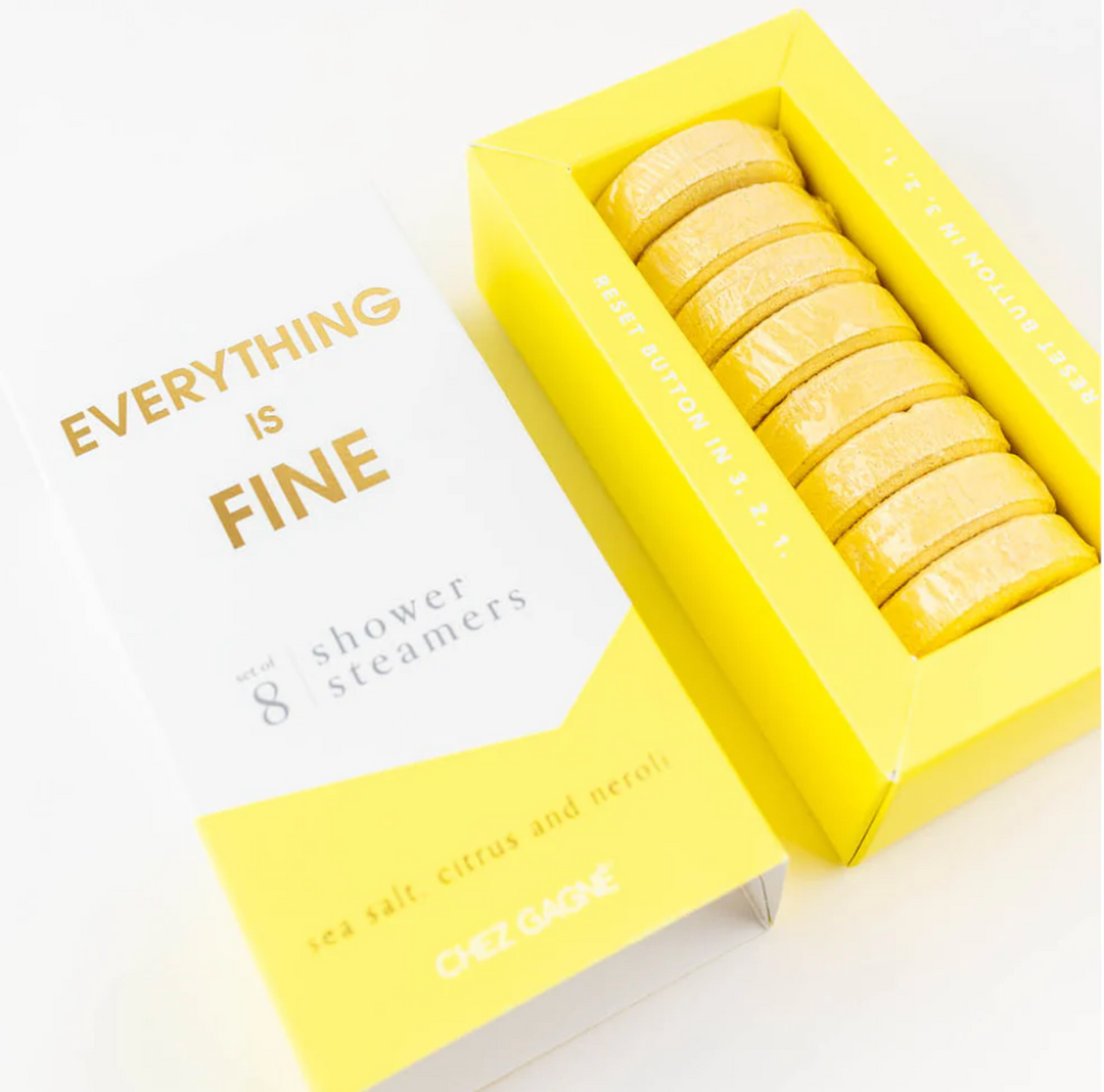 Everything Is Fine Shower Steamers-Sea Salt, Citrus + Neroli