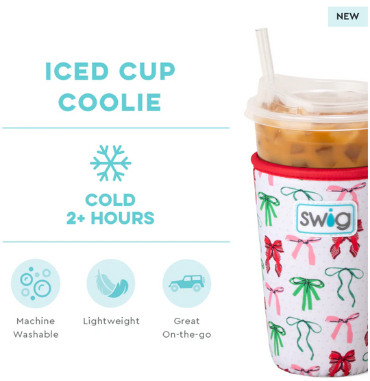 Swig Ribbons and Bows Iced Cup Coolie