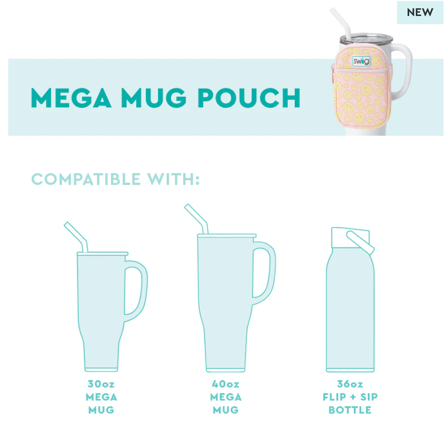 Swig Ribbons and Bows Mega Mug Pouch