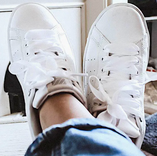 White Satin Shoelaces