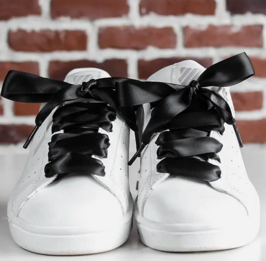 Black Satin Shoelaces