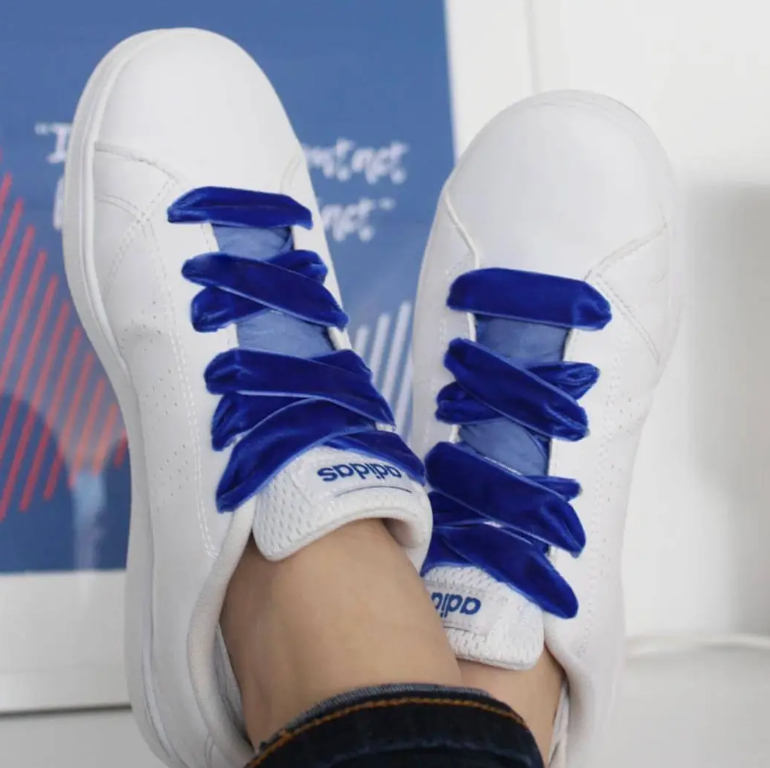 Blue Velvet Shoelaces