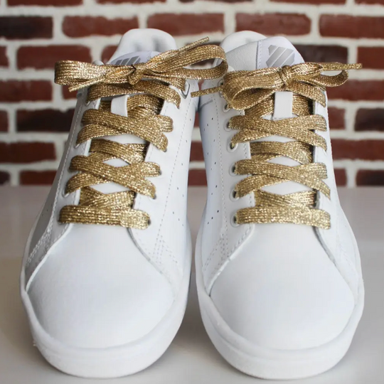 Gold Glitter Shoelaces