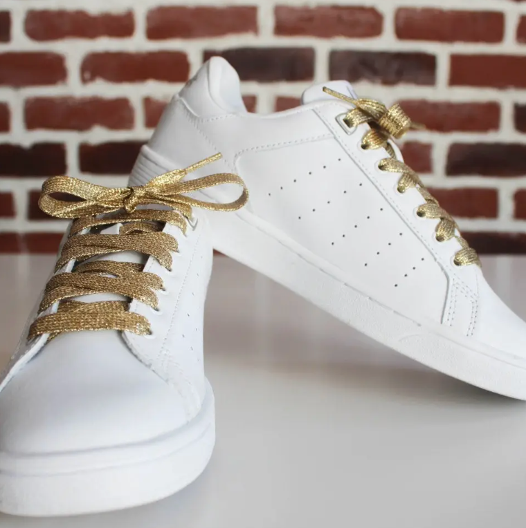 Gold Glitter Shoelaces