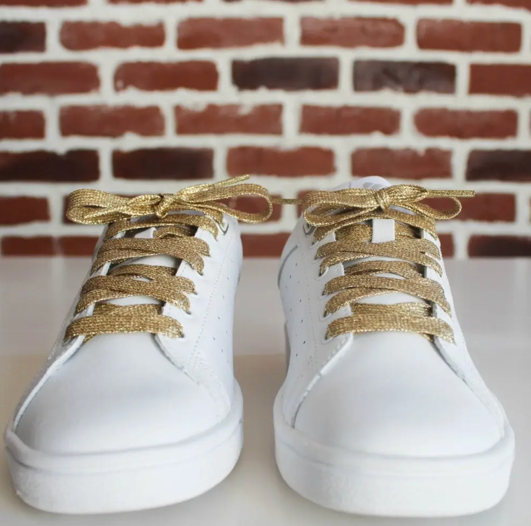 Gold Glitter Shoelaces