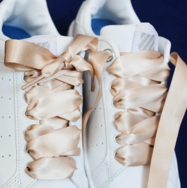 Nude Satin Shoelaces