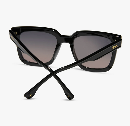 Dime Malibu Black Polarized Sunglasses