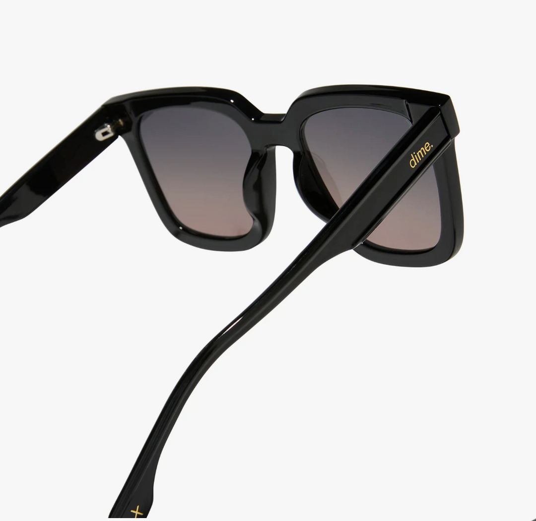 Dime Malibu Black Polarized Sunglasses