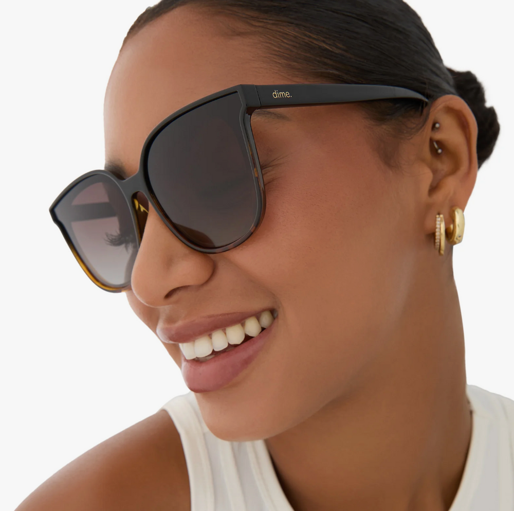 Dime Toluca Black Tortoise Sunglasses