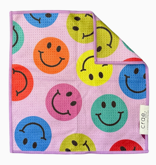 Happy Life Crae Double Sided Washcloth