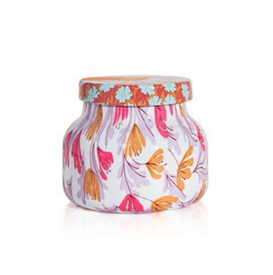 Pineapple Flower Pattern Play Petite Jar Capri Blue 8oz