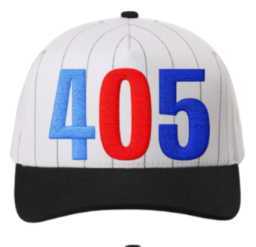 BLACK PINSTRIPE HAT 405 PUFF