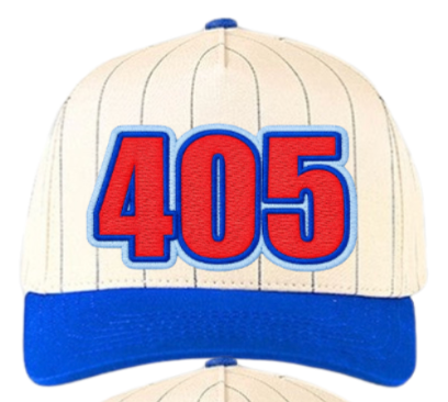 ROYAL PINSTRIPE HAT OUTLINED 405