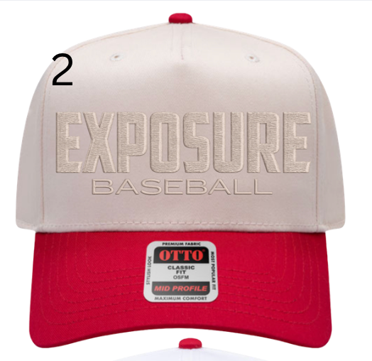 EXP BASEBALL RED/NAT OTTO HAT