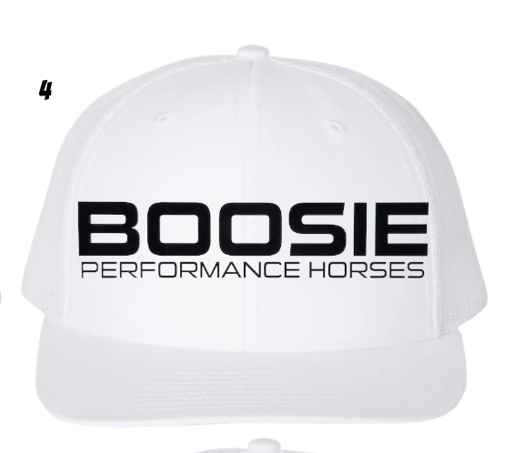 RICH112 WHT BLK/BLK BOOSIE CUSTOM HAT