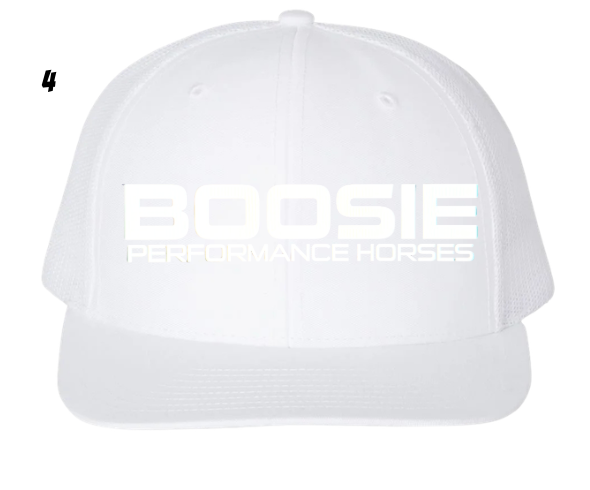 RICH112 WHT WHT/WHT BOOSIE CUSTOM HAT