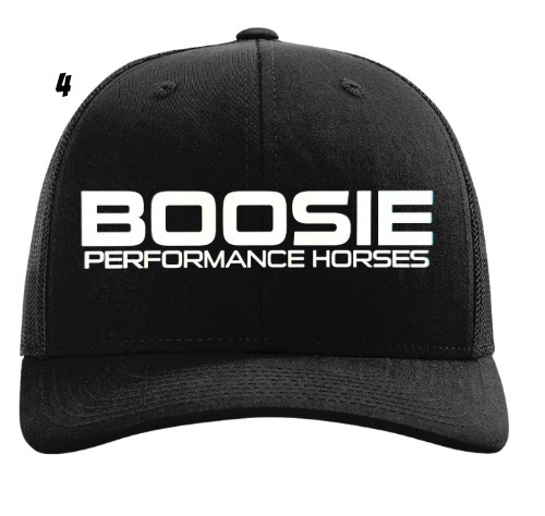 RICH112 BLK WHT/WHT BOOSIE CUSTOM HAT