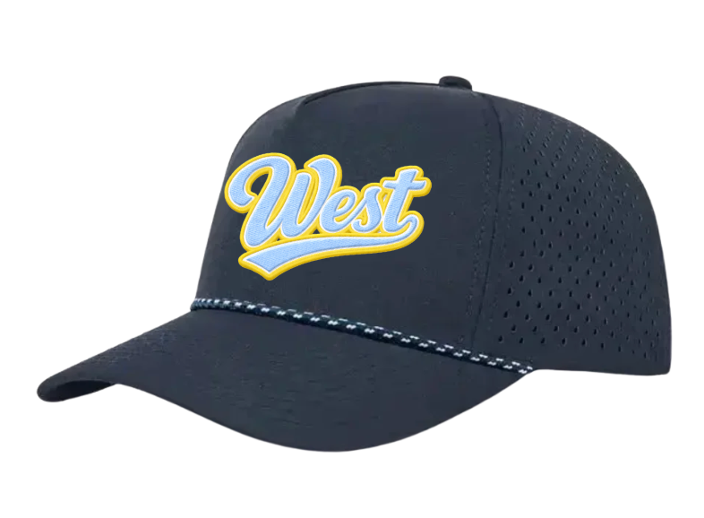 NAVY FOREMOST ROPE WEST CUSTOM HAT