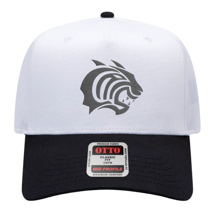 BLK/WHT OTTO PIEDMONT CAT CUSTOM HAT EMB ONLY