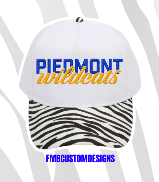 PIEDMONT WILDCATS | ZEBRA/WHITE