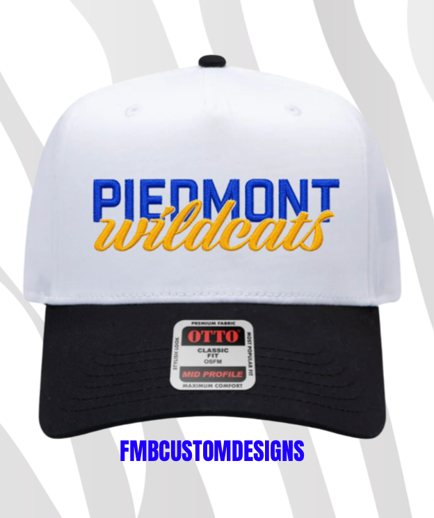 PIEDMONT WILDCATS | WHITE/BLACK
