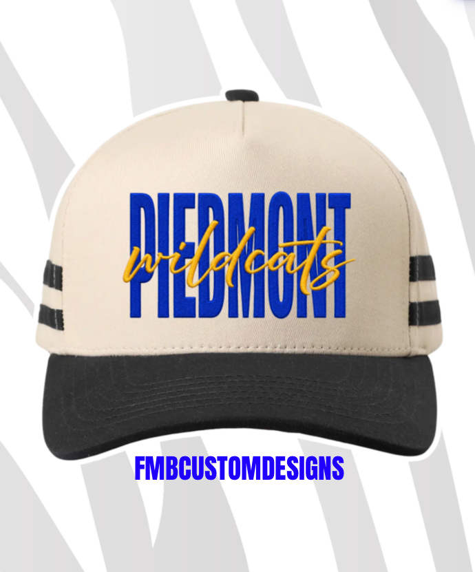 PIEDMONT WILDCATS | BLK SIDE STRIPE