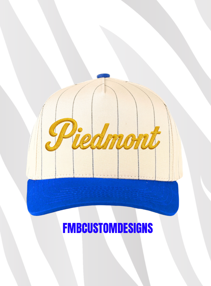 PIEDMONT CURSIVE | BLUE PINSTRIPE