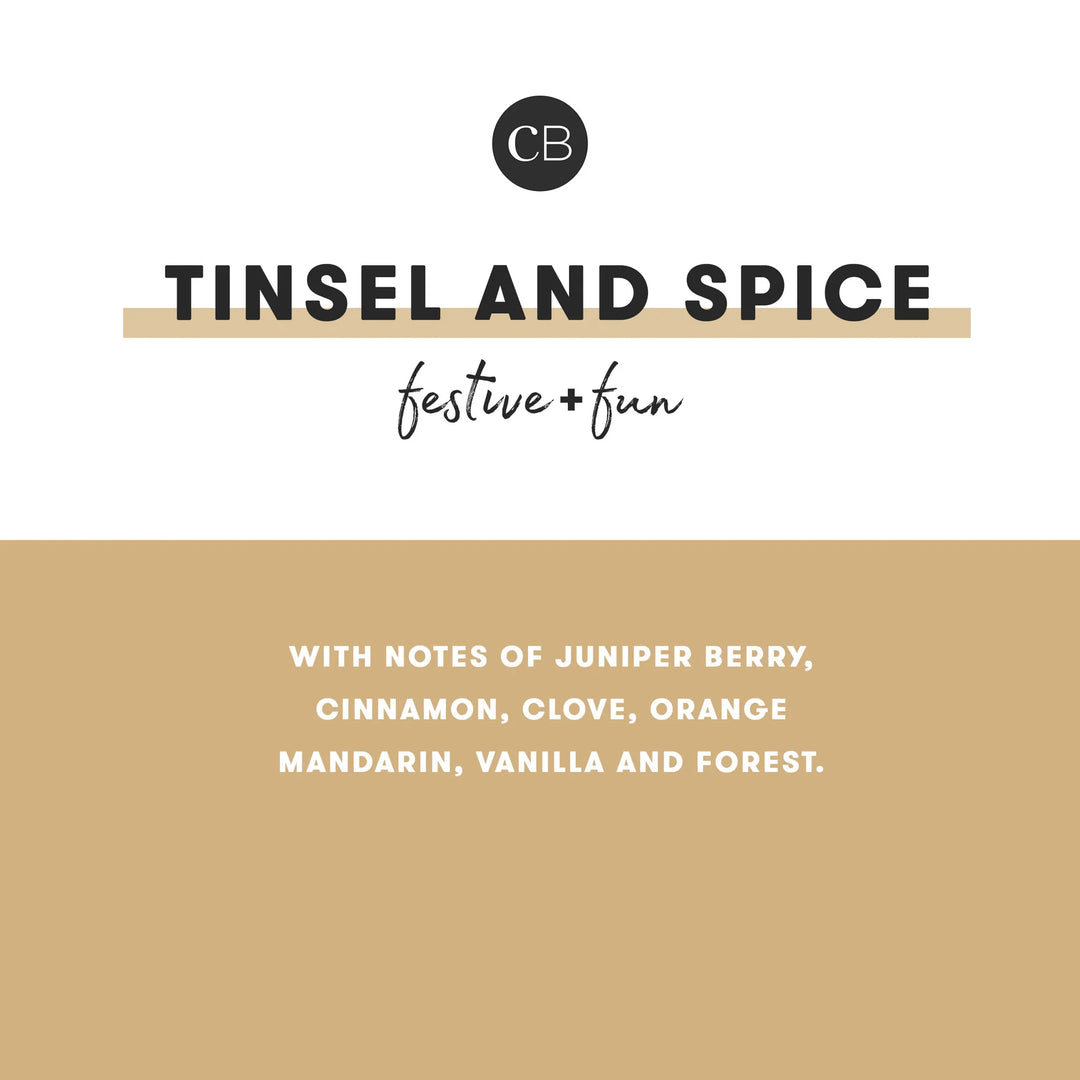 Capri BLUE Tinsel & Spice Glimmer Reed Diffuser
