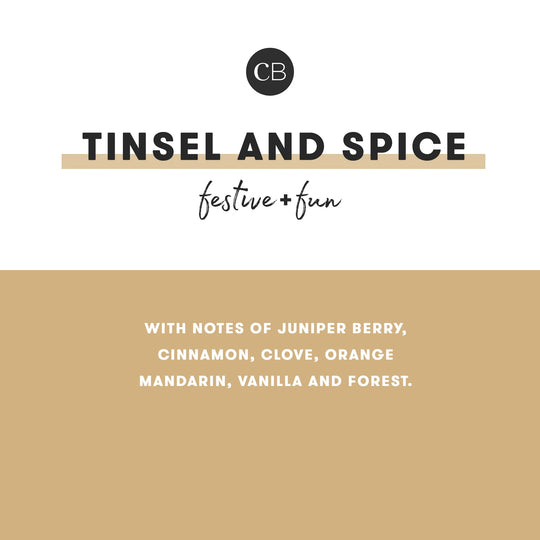 Capri BLUE Tinsel & Spice Glimmer Reed Diffuser