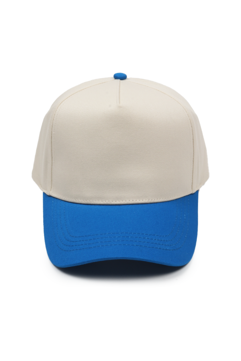 5 Panel Cotton Two-Tone Caps: Pink