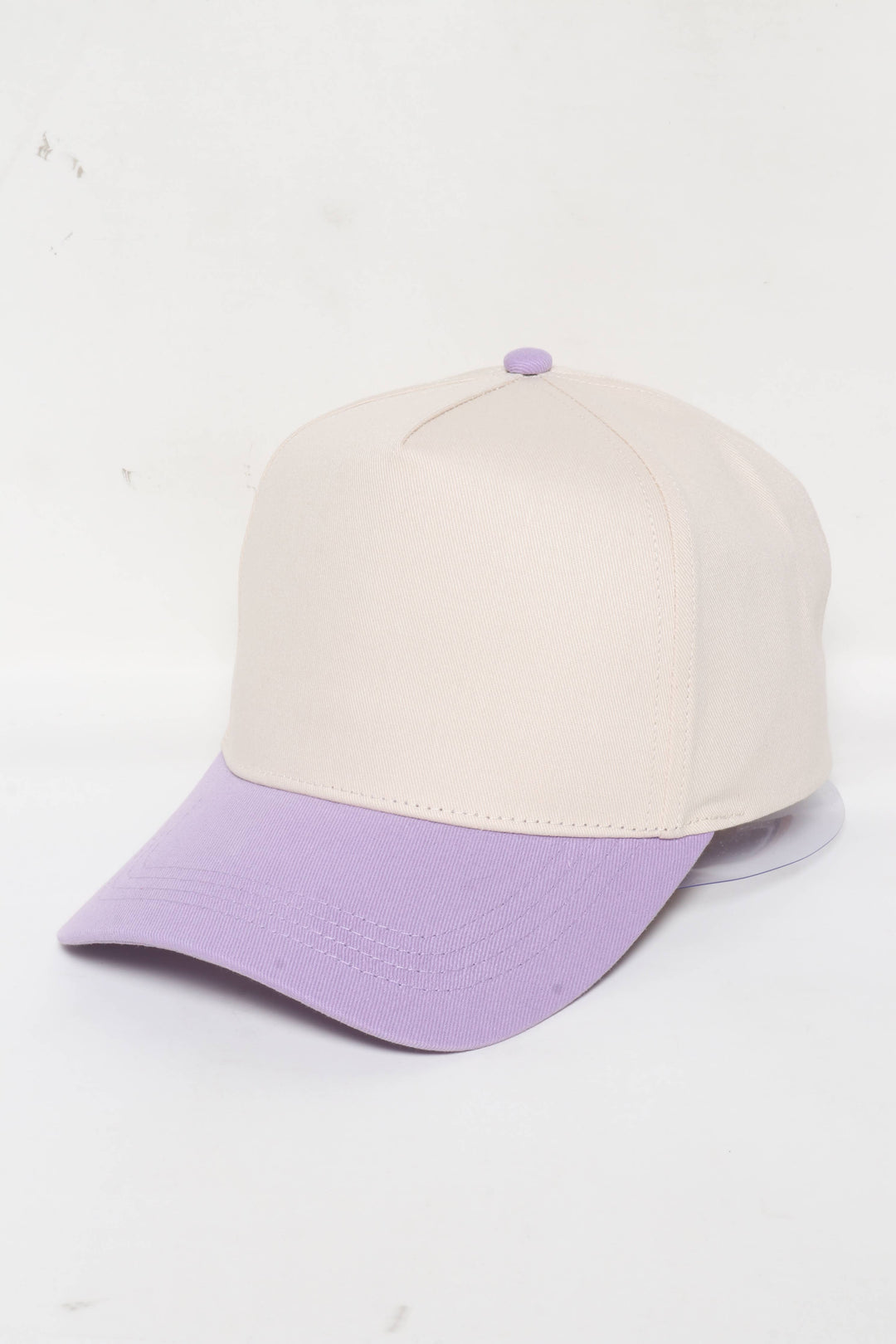 5 Panel Cotton Two-Tone Caps: Brown