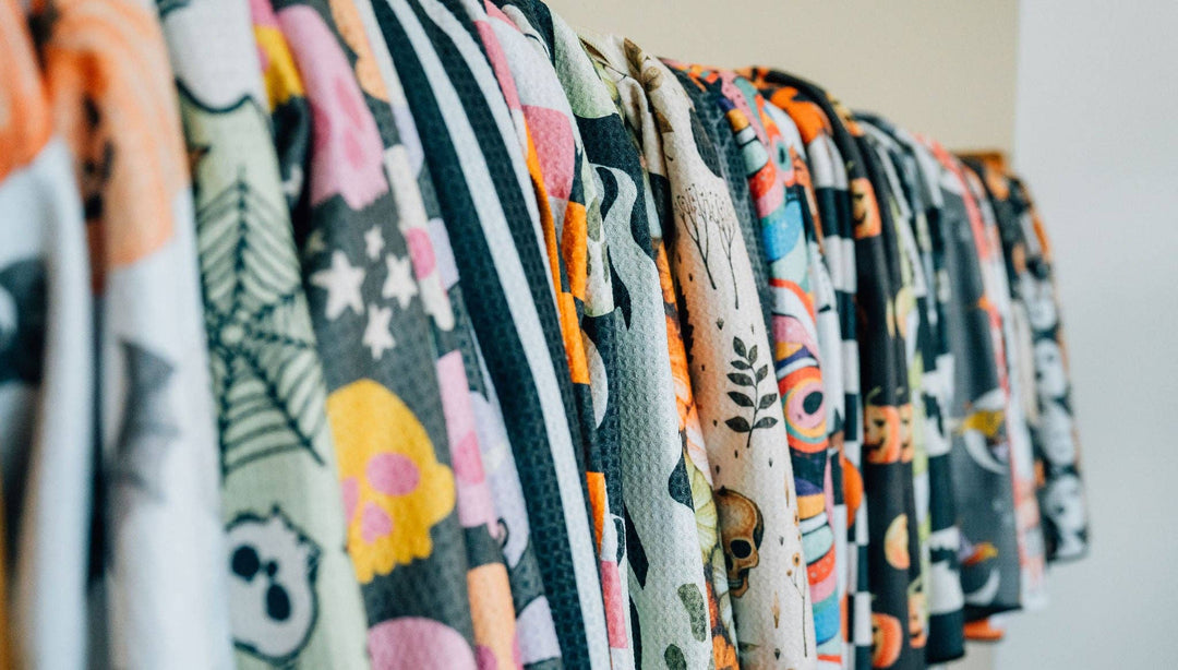 Black Licorice: Double-Sided Hand Towel: Black/White / 17x27 in / Hand Towel