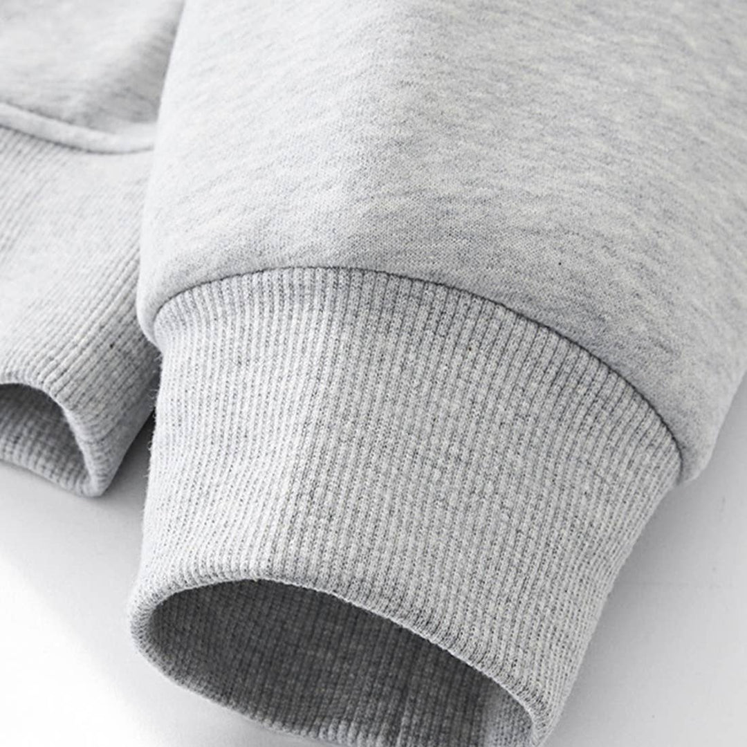 Unisex Fall Cozy Fleece Mock Neck Sweatshirt: White / M